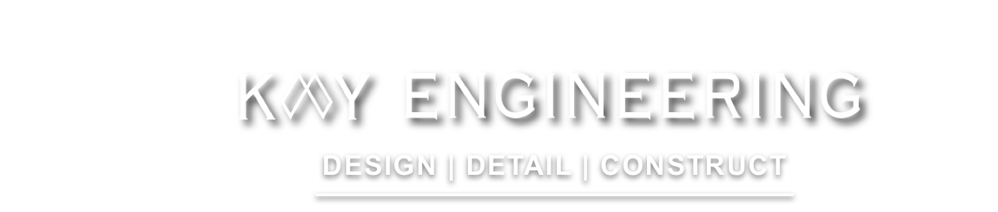 Kay Engineering Logo White Lines